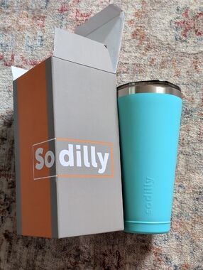 So-Dilly Turquoise Insulated Travel Tumbler - Double Wall Stainless Steel